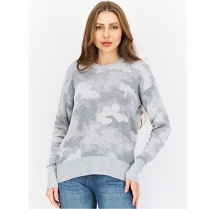 Eddie Bauer Women Long Sleeves Camouflage Sweater